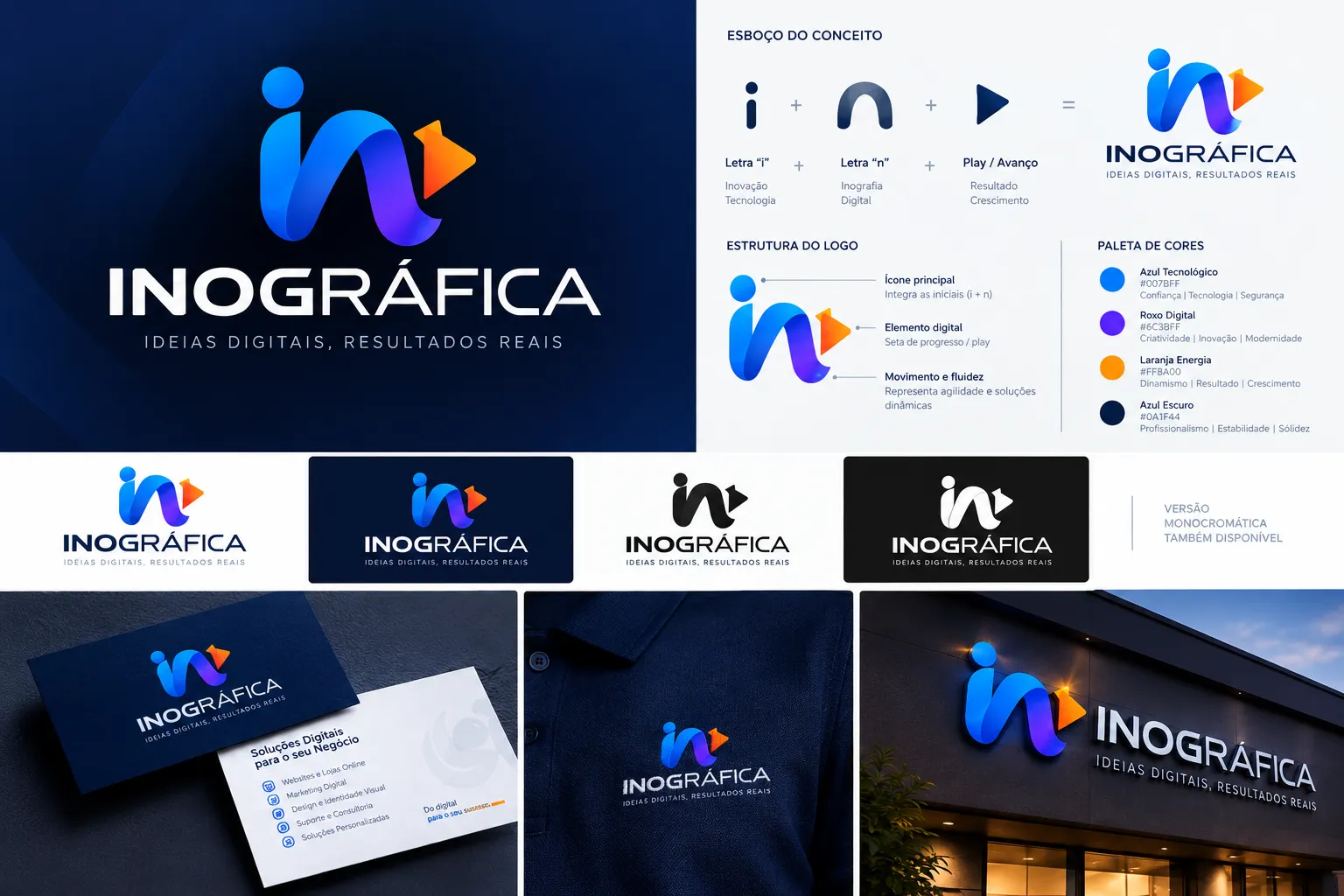 Identidade visual completa — Inográfica